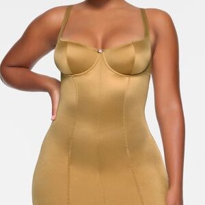 SKIMS STRETCH SATIN DRESS